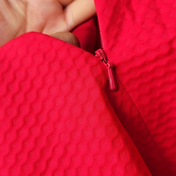 Lilly Pulitzer Tank Top Size 6 Coral Color White Embroidered Lined Back Zipper - Picture 4 of 11